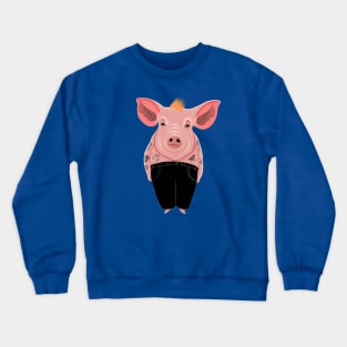 Cool Pig with Tattoos Crewneck Sweatshirt